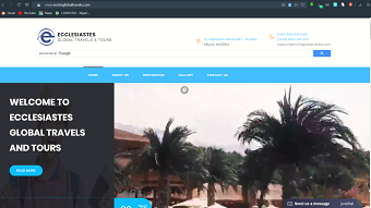 Web development for Travel agent