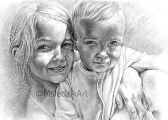 A3 Portrait Commission in pencil