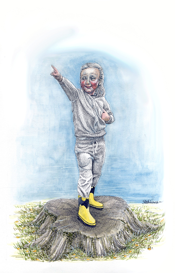 Boy Illustration A3