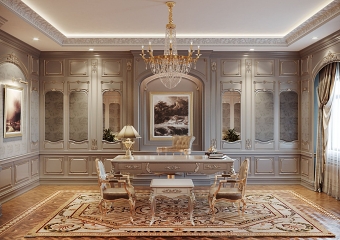 Luxurious study interior