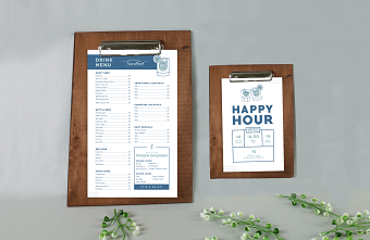 Drink Menu & Happy Hour Menu