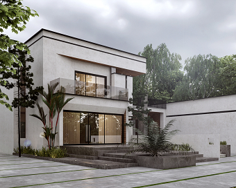 white villa