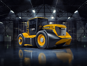 JCB World's Fastest Tractor Promo Image
