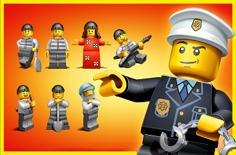 Lego City Minifigure In-store Campaign Illustrations