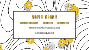 Carla Slack - Showreel