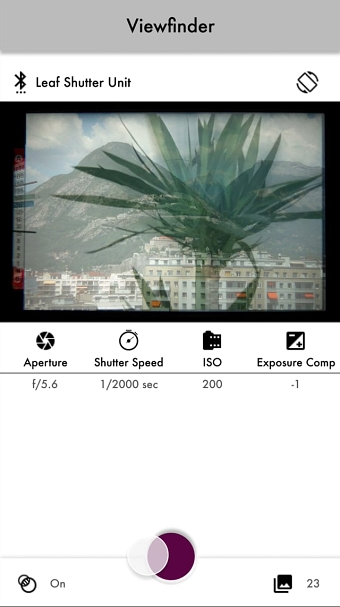 LEAF shutter unit