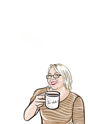 Ta Dah promotional illustrations