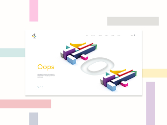 404 Page interface design