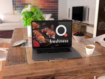 Quinton's Sushi Lounge Social Media Banner Mockup