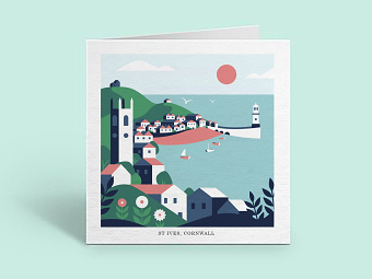St Ives, Cornwall, Greeting Card
