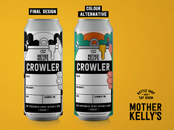 Mother Kellys Crowler Label Design