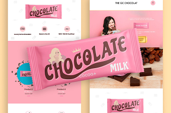 Landing page - Chocolate - Milk