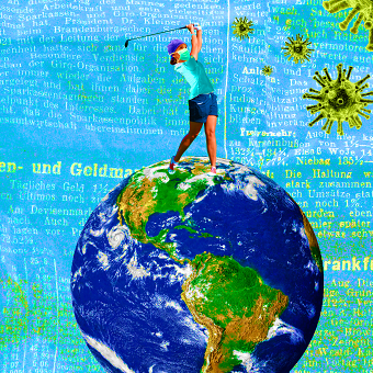 Covid 19 collage art