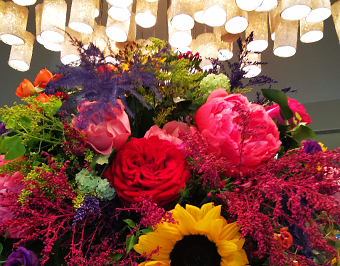 Lights Flowers and Chuppah