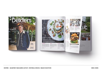 2019 magazine design for Dexters