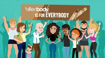Animated commercial video for Killerbodyfood