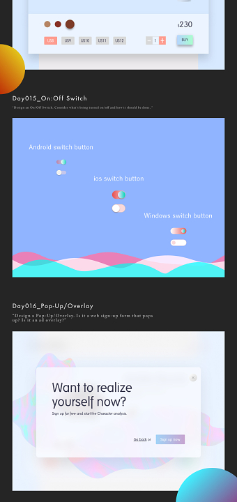 Daily UI 2017 Collection