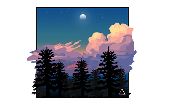 Twilight in the forest
