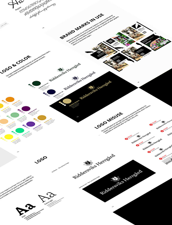 Brand and web for Riddersviks Herrgard