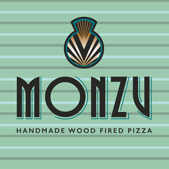 Logo and branding for Monzu Pizza
