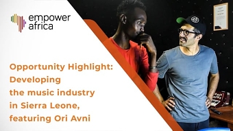Ori Avni addressing the opportunities and importance of developing the Sierra Leone music indust