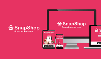 SnapShop online groceries - branding and web design
