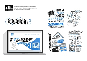 Peter Kerwood Brand Illustrations
