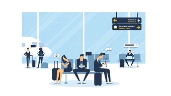 At the airport