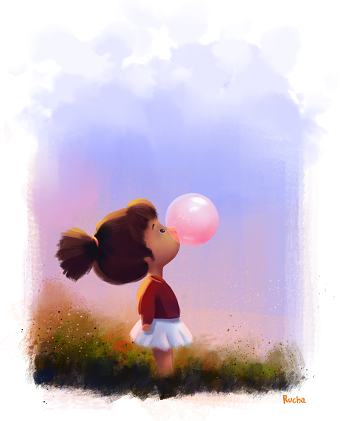 Digital painting | Bubble
