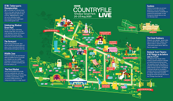 BBC 'Country File' festival Map