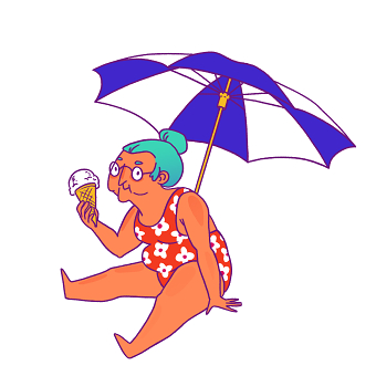 At the beach