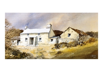 Watercolour - Welsh Cottage, Pembrokeshire