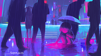 Devious Desktops Neon Nights Art Challenge