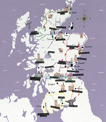 Scotland Route Map