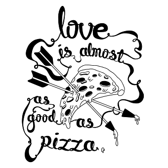 Pizza Love Print