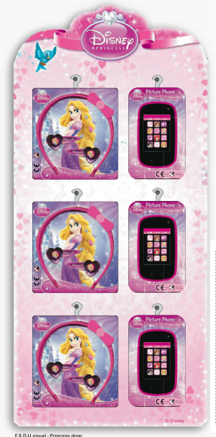 Disney Princess drop display