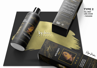 Label and packaging design for hair growth product