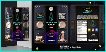 Official product packaging for Spartan Jerky