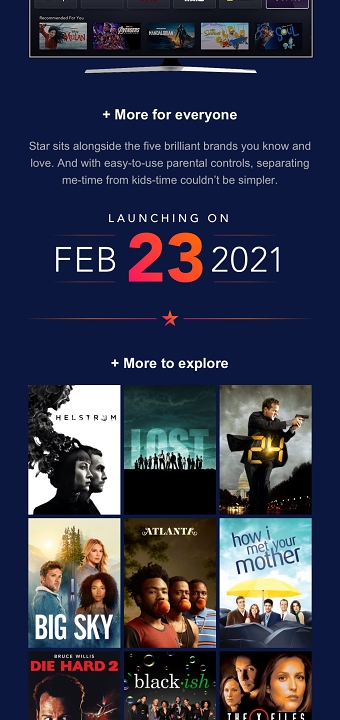 Disney+: Star launch