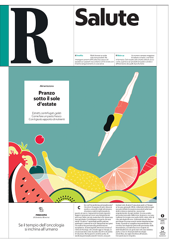 Cover Illustratios for La Repubblica Salute