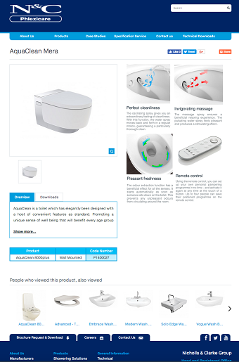 Content management & graphic design for Phlexicare web