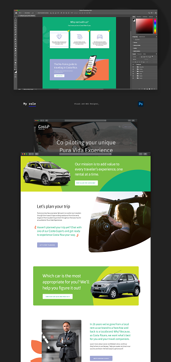 Costa Rent a Car - Website design