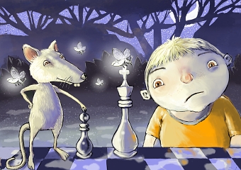 Chess by fireflies