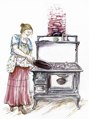 Lead Illustration & Spot Demonstrating Apron Usage