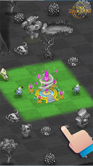 Merge Dragons - Floating rocks