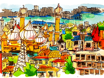 cities, ink