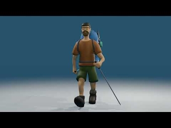Hiking man