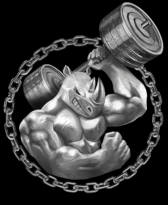 weight lifting rhino