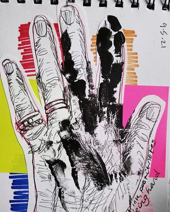 Hand collage