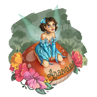 Blue fairy - Illustration